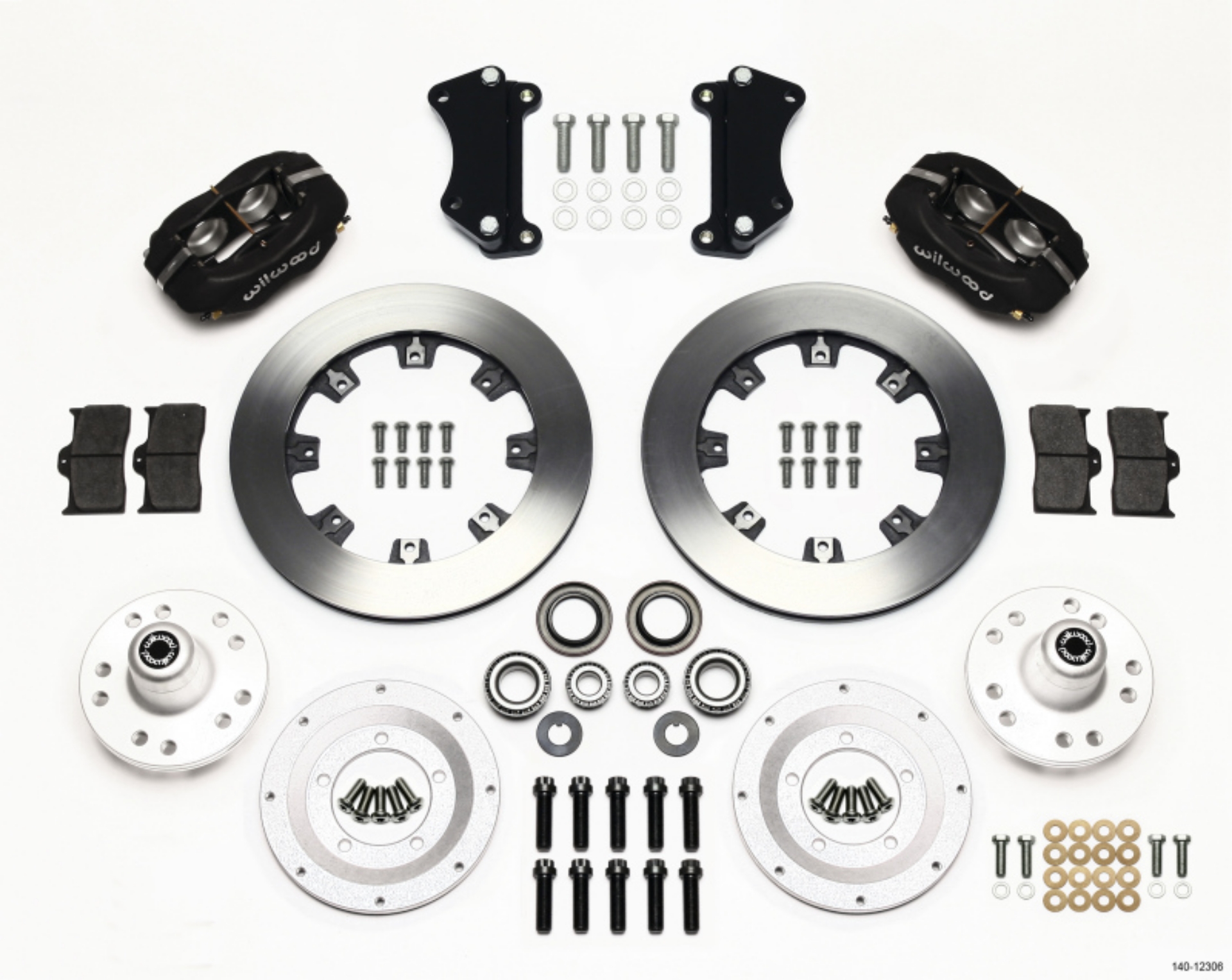 Picture of Wilwood Forged Dynalite Front Kit 12-19in Heidts Tri -5 2 inch Drop Spindle