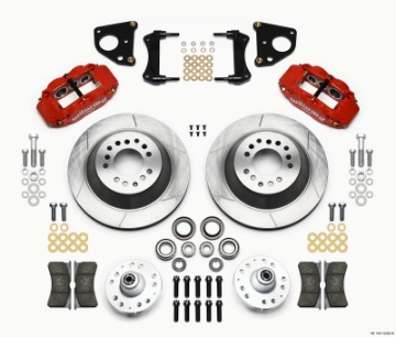 Picture of Wilwood Narrow Superlite 6R Front Hub & 1PC Rtr Kit 12-88in-Red 62-72 CDP B & E Body-Drum