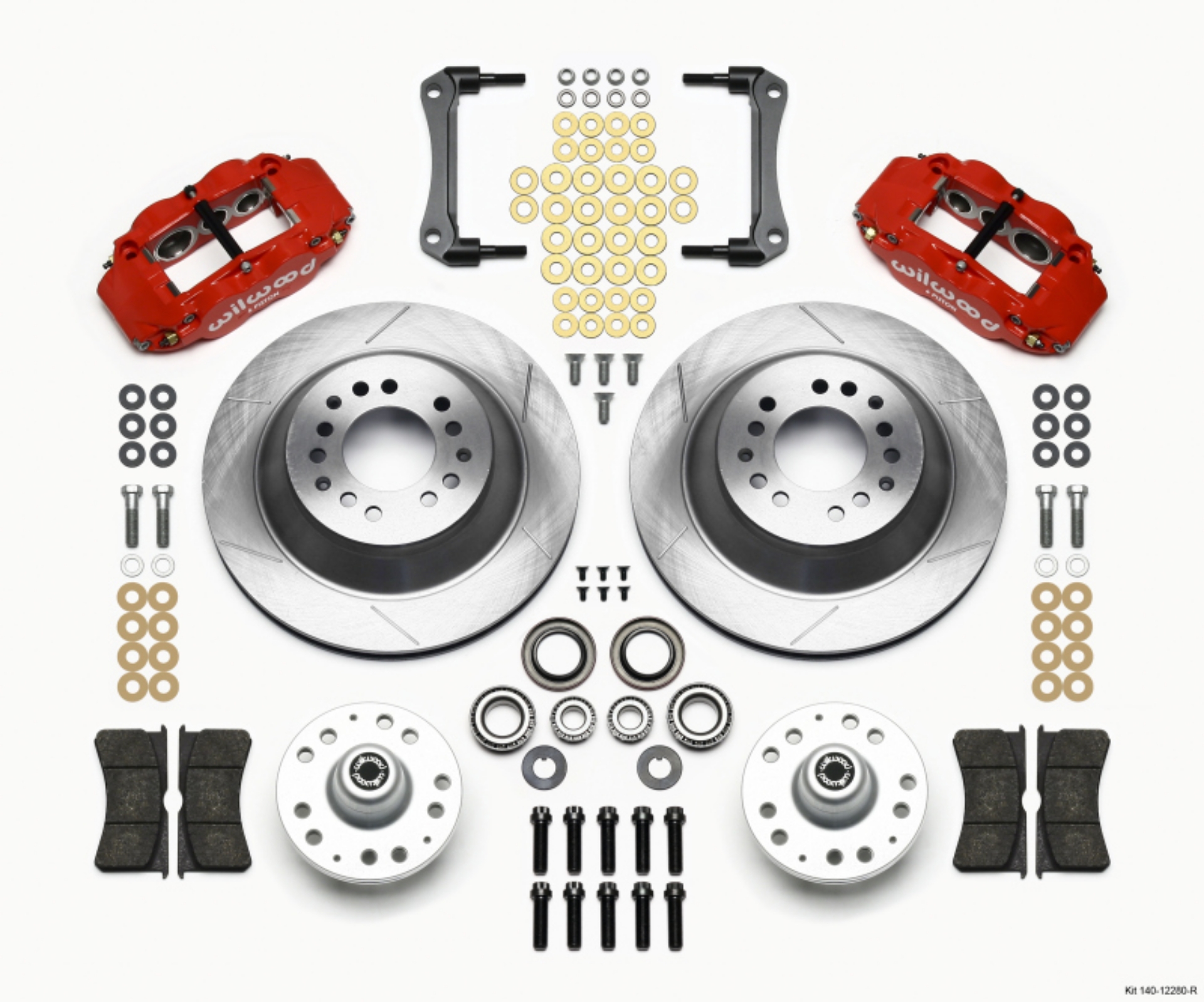 Picture of Wilwood Narrow Superlite 6R Front Hub & 1PC Rtr Kit 12-88in-Red 79-81 Camaro