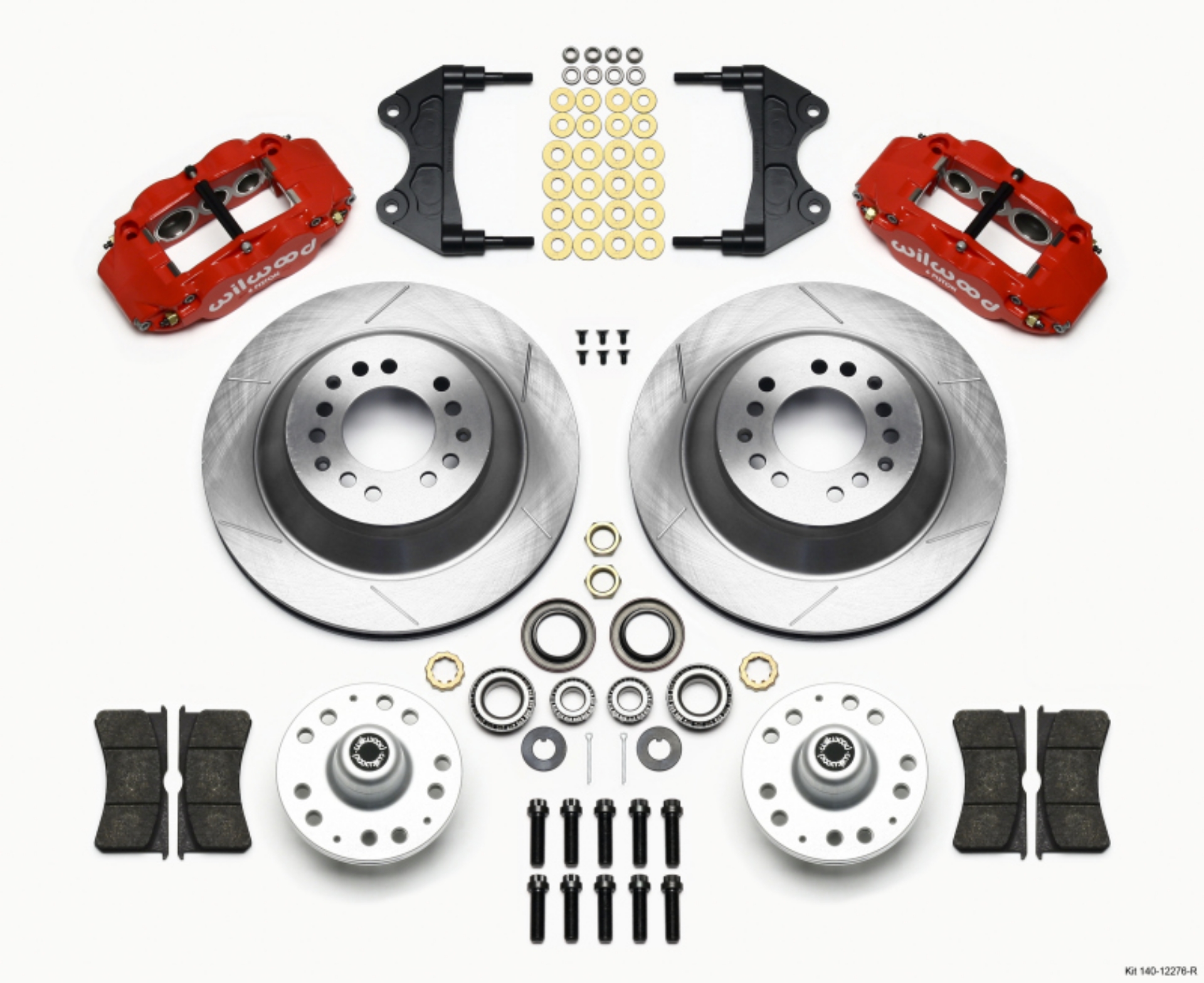Picture of Wilwood Narrow Superlite 6R Front Hub & 1PC Rtr Kit 12-88in-Red WWE ProSpindle
