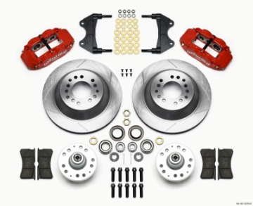 Picture of Wilwood Narrow Superlite 6R Front Hub & 1PC Rtr Kit 12-88in-Red WWE ProSpindle