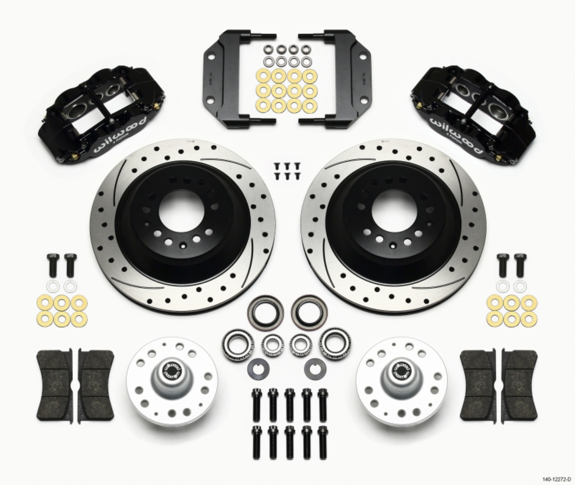 Picture of Wilwood Narrow Superlite 6R Front Hub & 1PC Rtr Kit 12-88in Drilled Magnum Force Drop Spindle