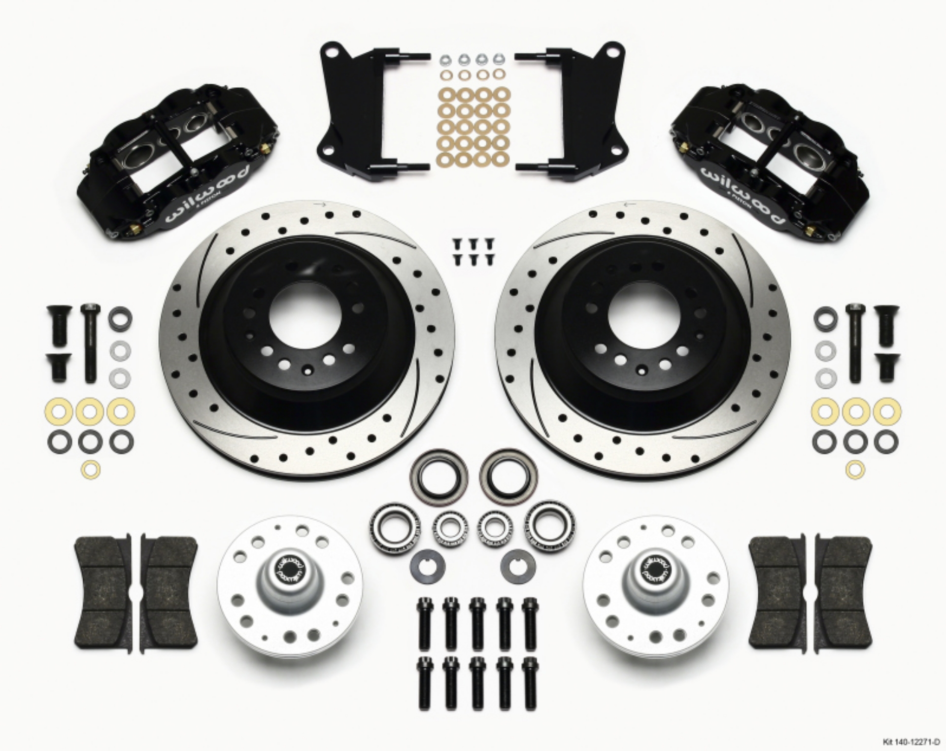 Picture of Wilwood Narrow Superlite 6R Front Hub & 1PC Rtr Kit 12-88in Drilled 67-69 Camaro 64-72 Nova Chevelle