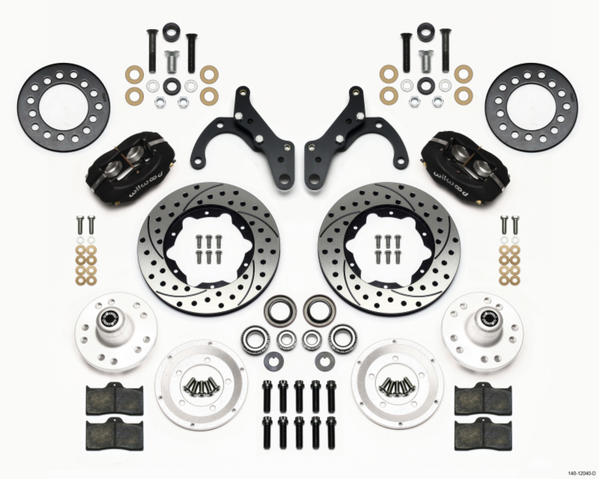 Picture of Wilwood Forged Dynalite Front Kit 11-00in Drilled 69-70 Impala Drum-Disc 69-82 Vette