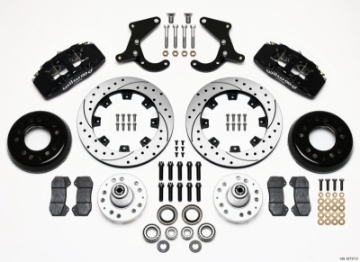 Picture of Wilwood Dynapro 6 Front Hub Kit 12-19in Drilled 55-57 Chevy