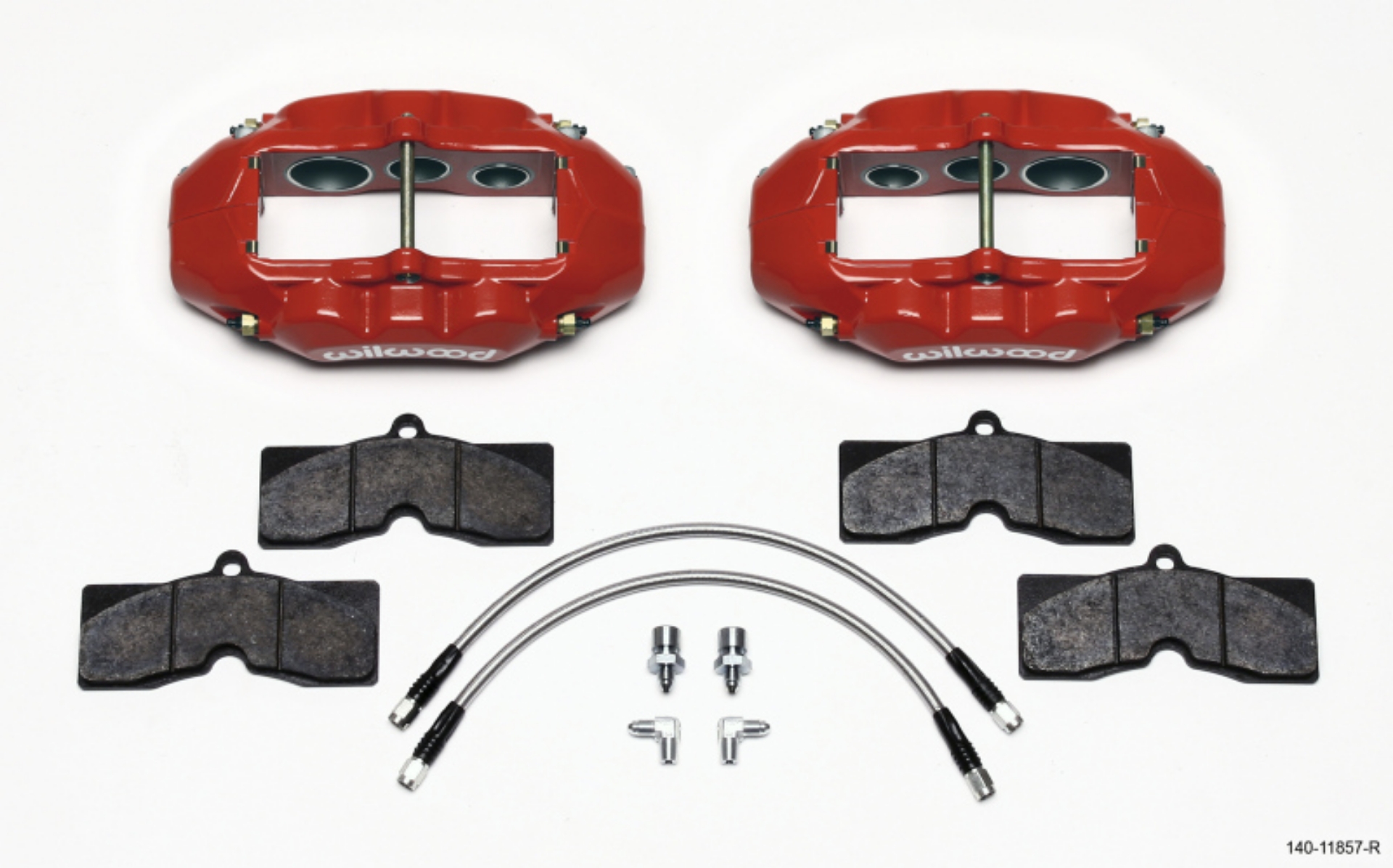Picture of Wilwood D8-6 Front Caliper Kit Red Corvette C2 - C3 65-82