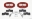 Picture of Wilwood D8-6 Front Caliper Kit Red Corvette C2 - C3 65-82