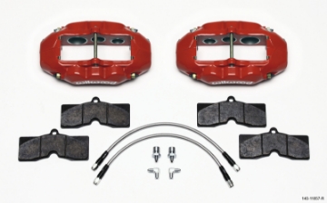 Picture of Wilwood D8-6 Front Caliper Kit Red Corvette C2 - C3 65-82