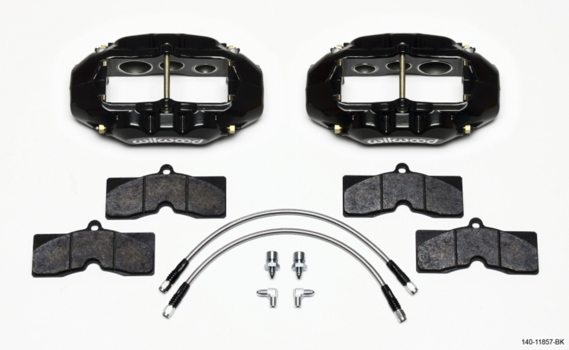 Picture of Wilwood D8-6 Front Caliper Kit Black Corvette C2 - C3 65-82