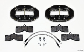 Picture of Wilwood D8-6 Front Caliper Kit Black Corvette C2 - C3 65-82