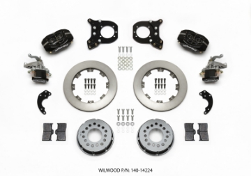 Picture of Wilwood Forged Dynalite P-S Rear Kit w-MC4 P-Brake Chev 12 Bolt w-Clip Eliminator