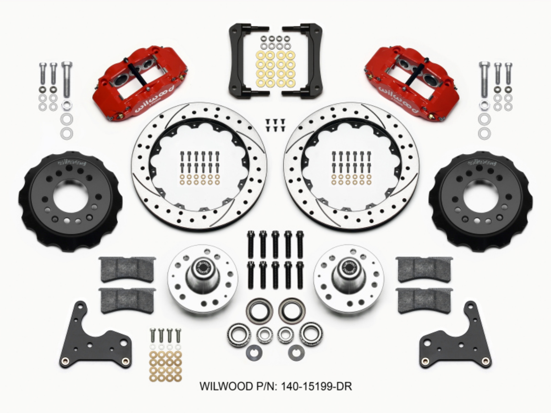 Picture of Wilwood Narrow Superlite 6R Front Hub Kit 12-88in Drill Red 65-72 CDP C Body -Drum