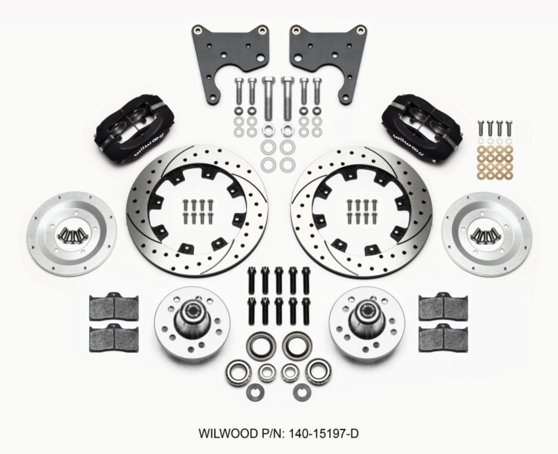 Picture of Wilwood Forged Dynalite Front Kit 12-19in Drilled 65-72 CDP C Body -Drum