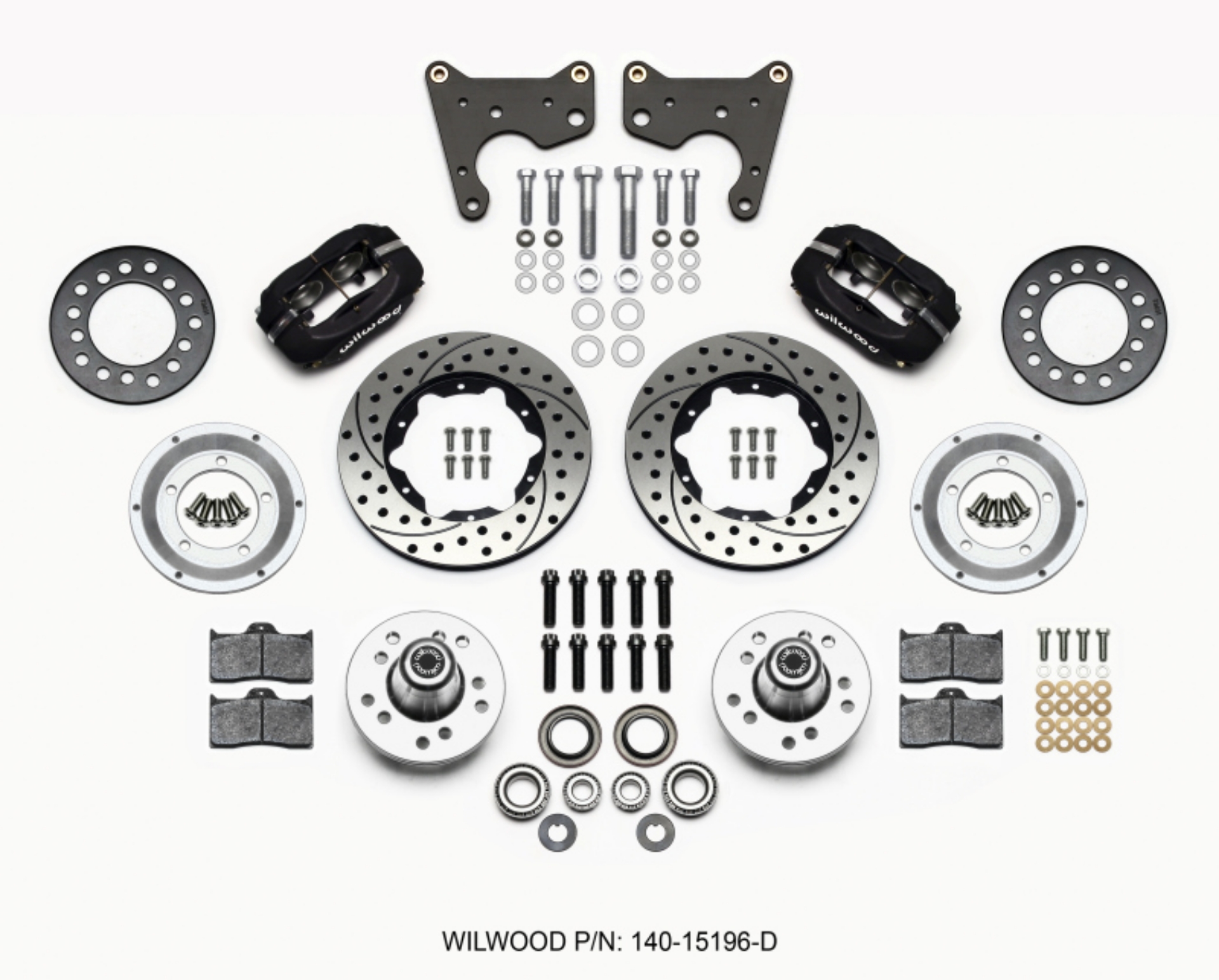 Picture of Wilwood Forged Dynalite Front Kit 11-00in Drilled 65-72 CDP C Body -Drum