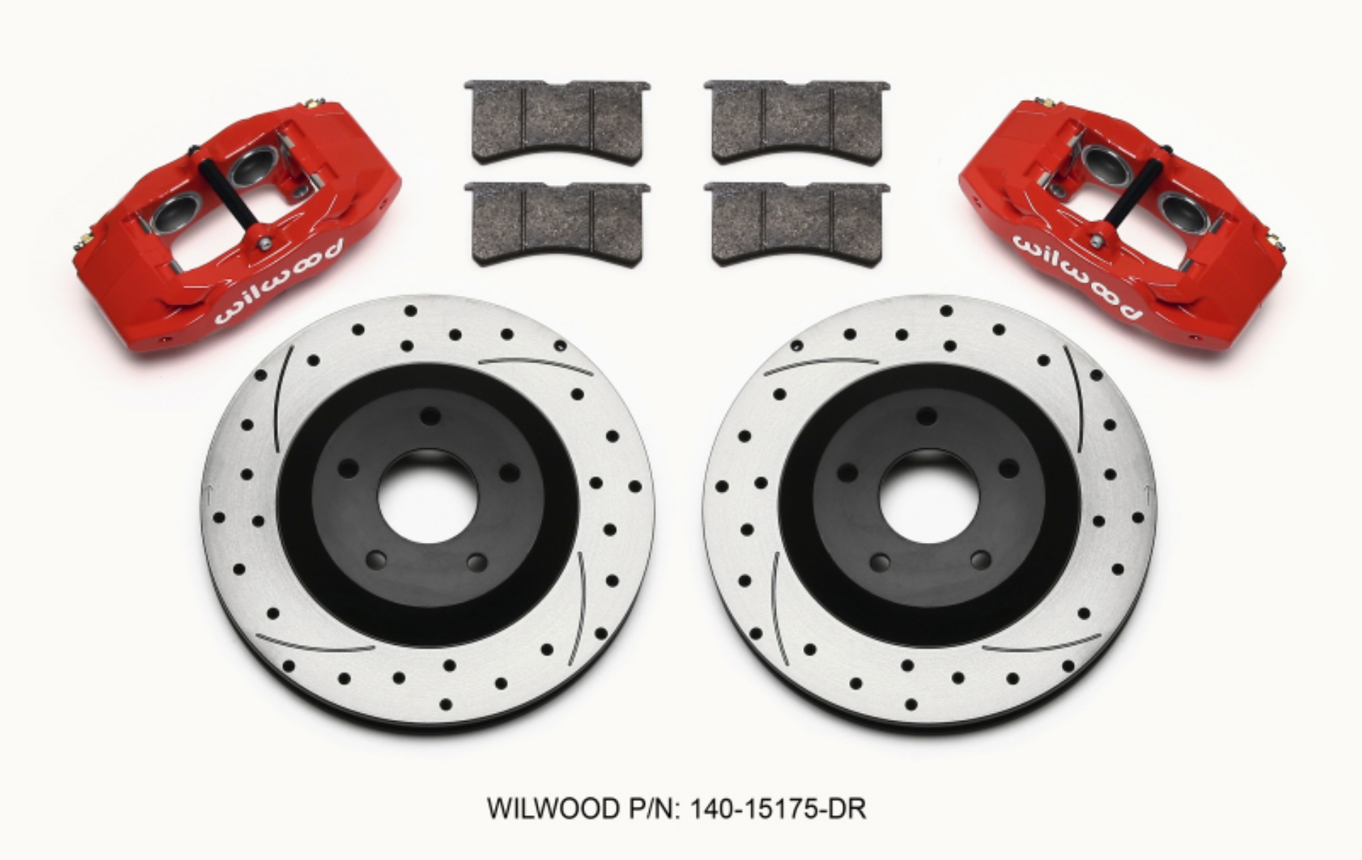 Picture of Wilwood SLC56 Front Caliper & Rotor Kit Red Corvette All C5 - Base C6 1997-2013