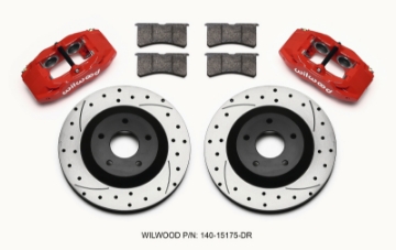Picture of Wilwood SLC56 Front Caliper & Rotor Kit Red Corvette All C5 - Base C6 1997-2013