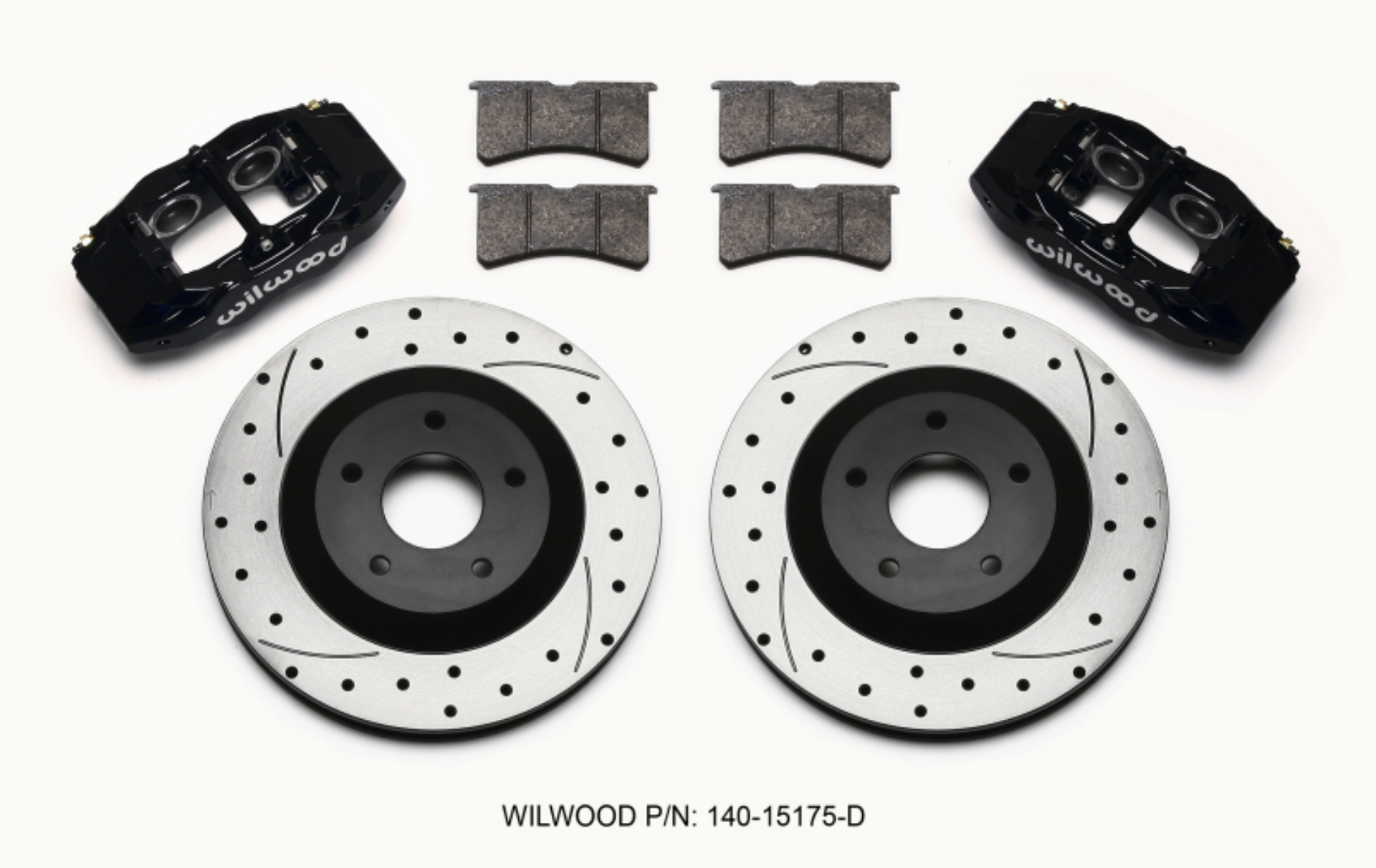 Picture of Wilwood SLC56 Front Caliper & Rotor Kit Black Corvette All C5 - Base C6 1997-2013