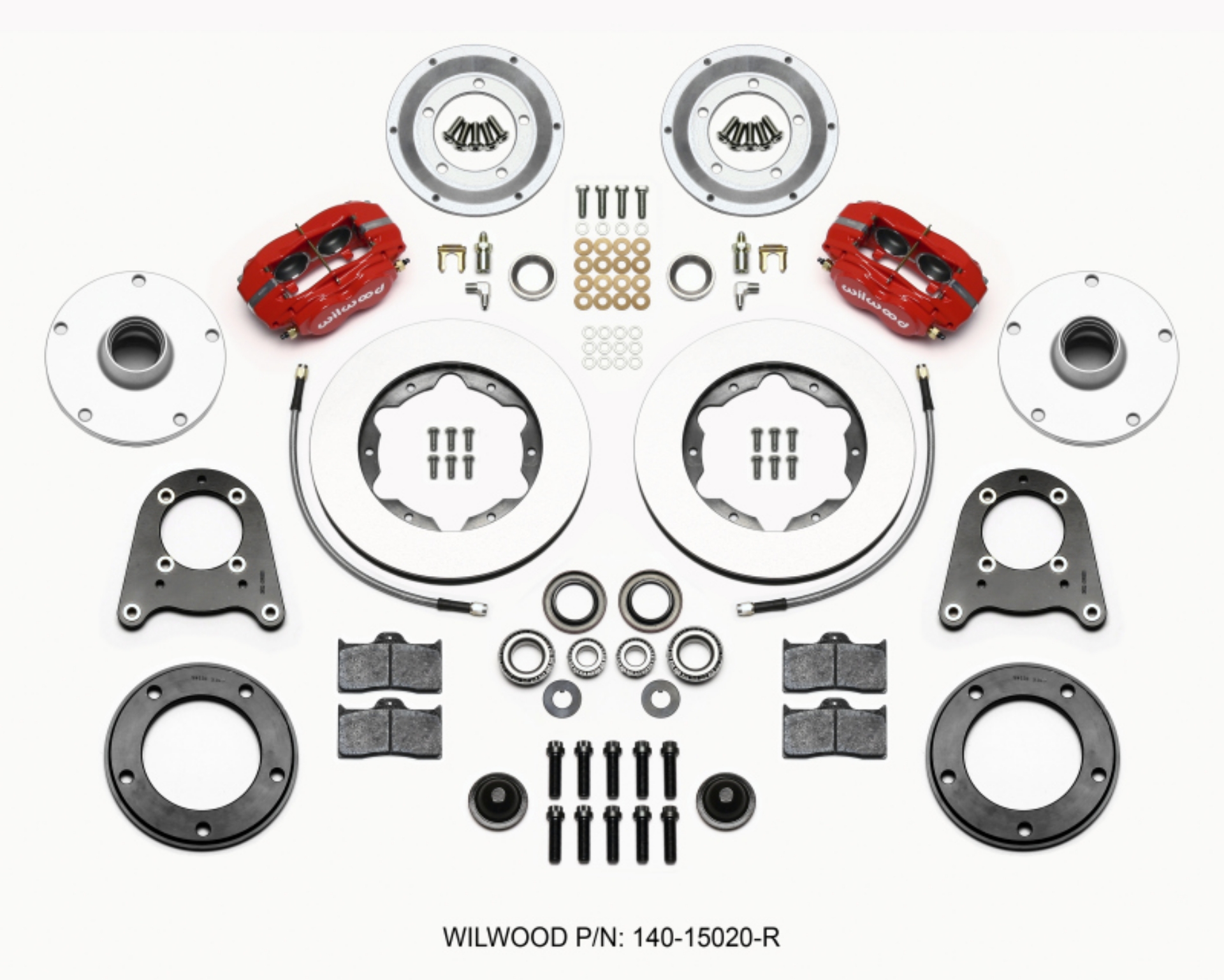 Picture of Wilwood Forged Dynalite-M Front Kit 10-75in Red 1950-1955 MG-TD-TF