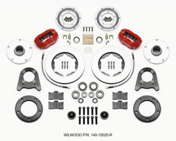 Picture of Wilwood Forged Dynalite-M Front Kit 10-75in Red 1950-1955 MG-TD-TF