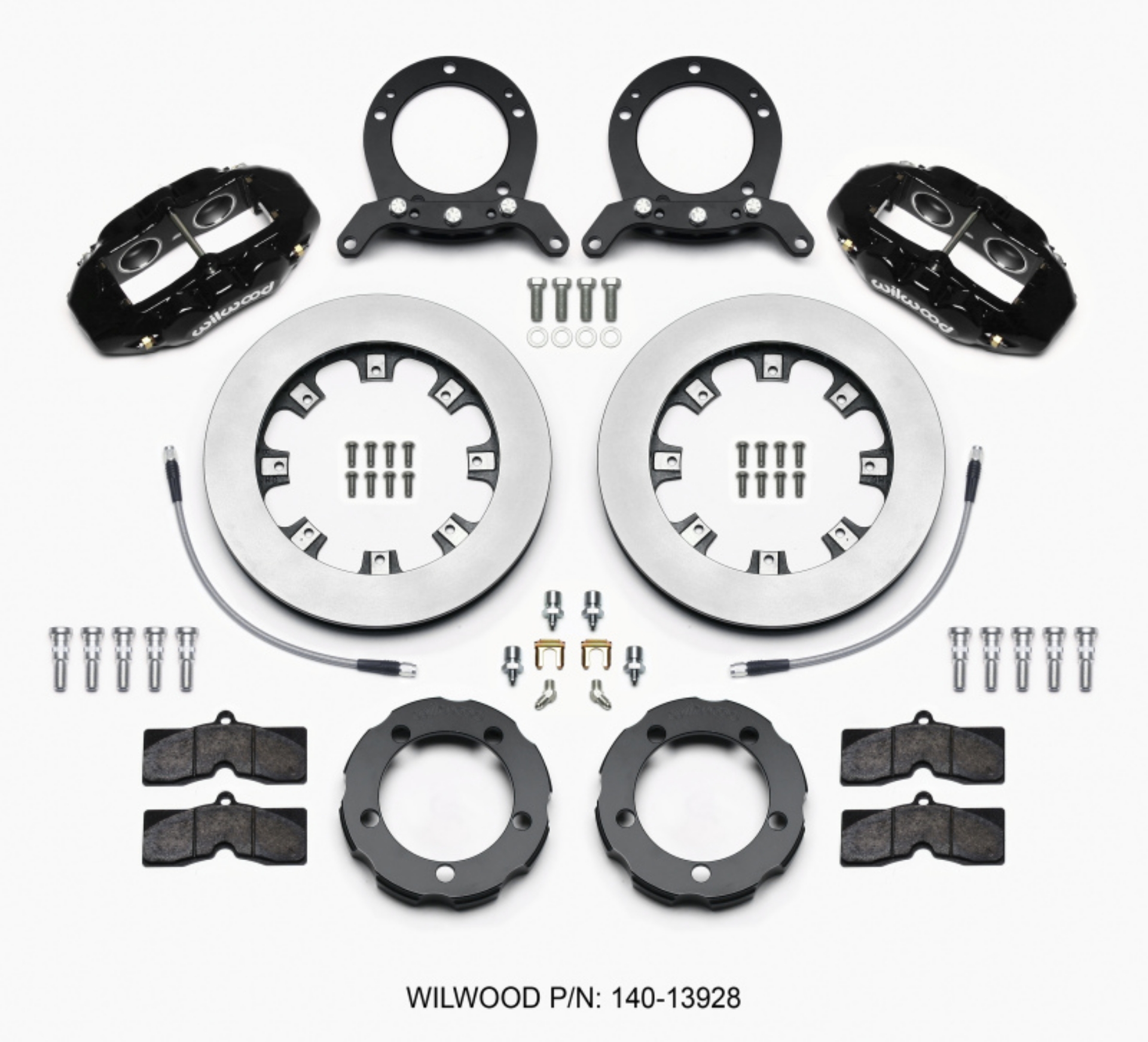 Picture of Wilwood D8 Front Hat Kit 12-19in Rotor 76-77 Ford Bronco Dana 44 w-Lines