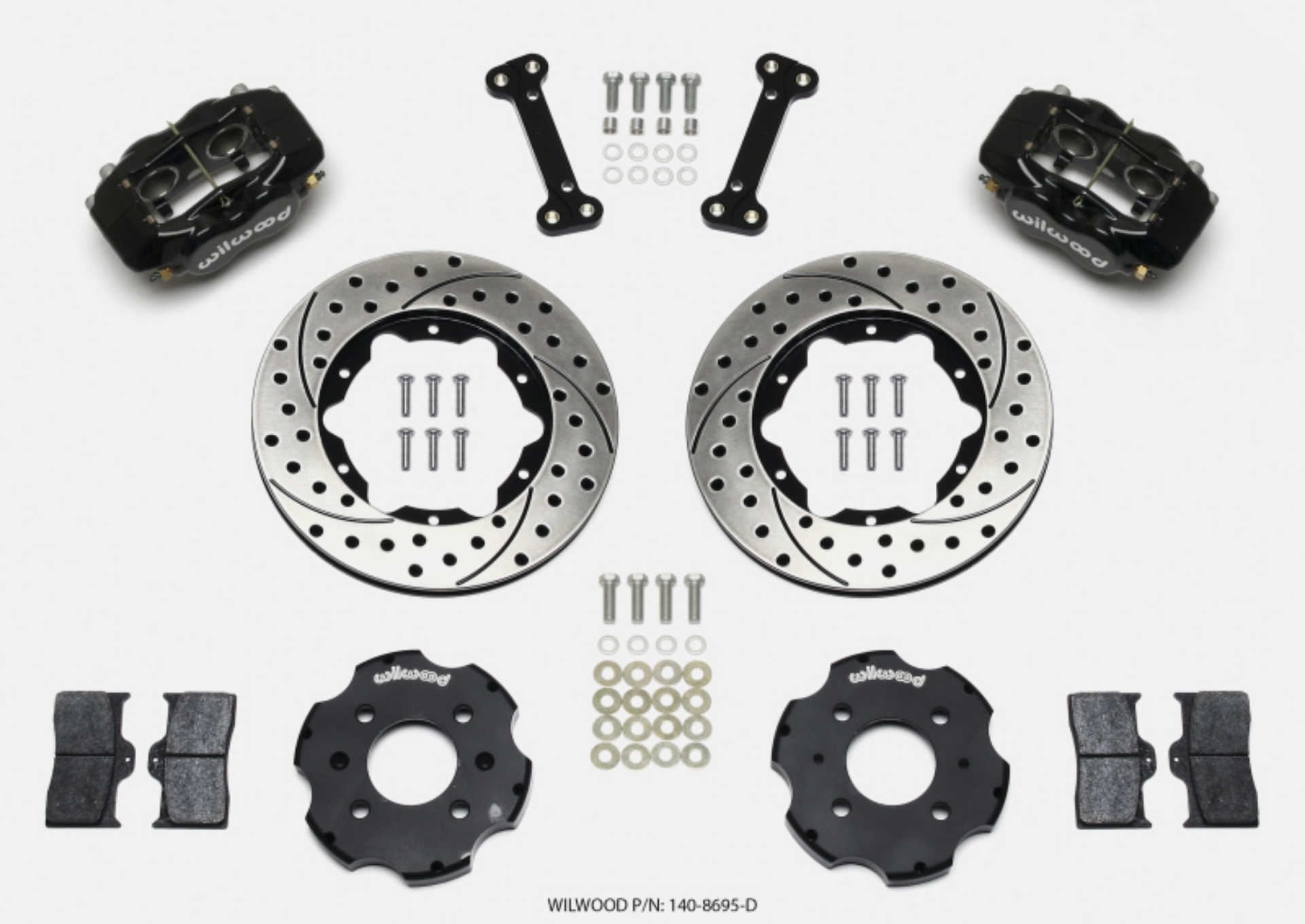 Picture of Wilwood Forged Dynalite Front Hat Kit 11-00in Drilled Integra-Civic w-Fac-240mm Rtr