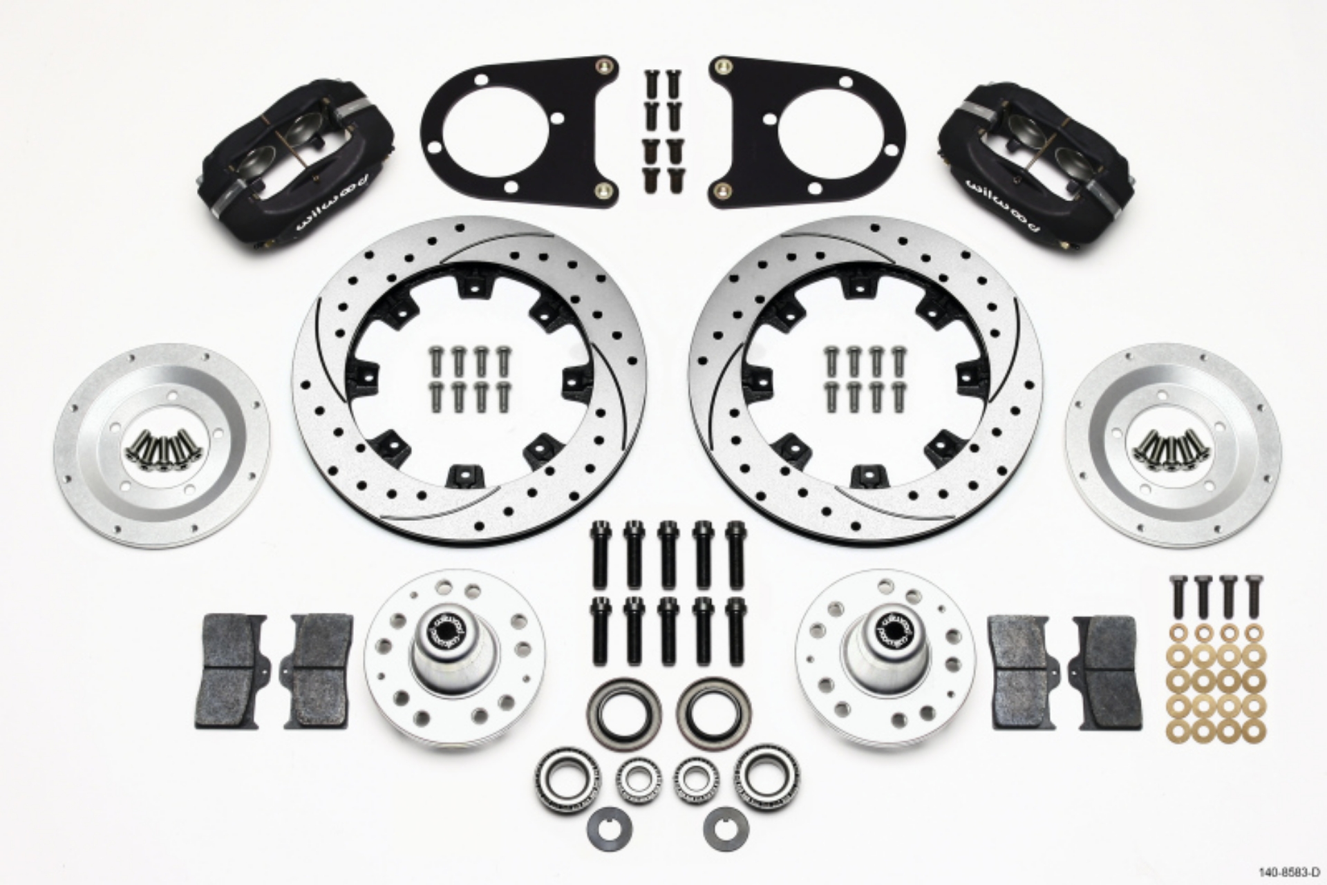 Picture of Wilwood Forged Dynalite Front Kit 12-19in Drilled 37-48 Ford Psgr- Car Spindle