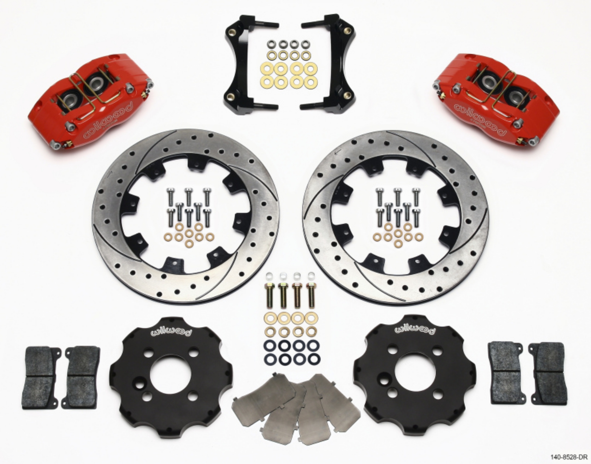 Picture of Wilwood Dynapro Radial Front Kit 12-19in Drilled Red Mini Cooper