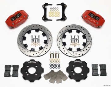 Picture of Wilwood Dynapro Radial Front Kit 12-19in Drilled Red Mini Cooper