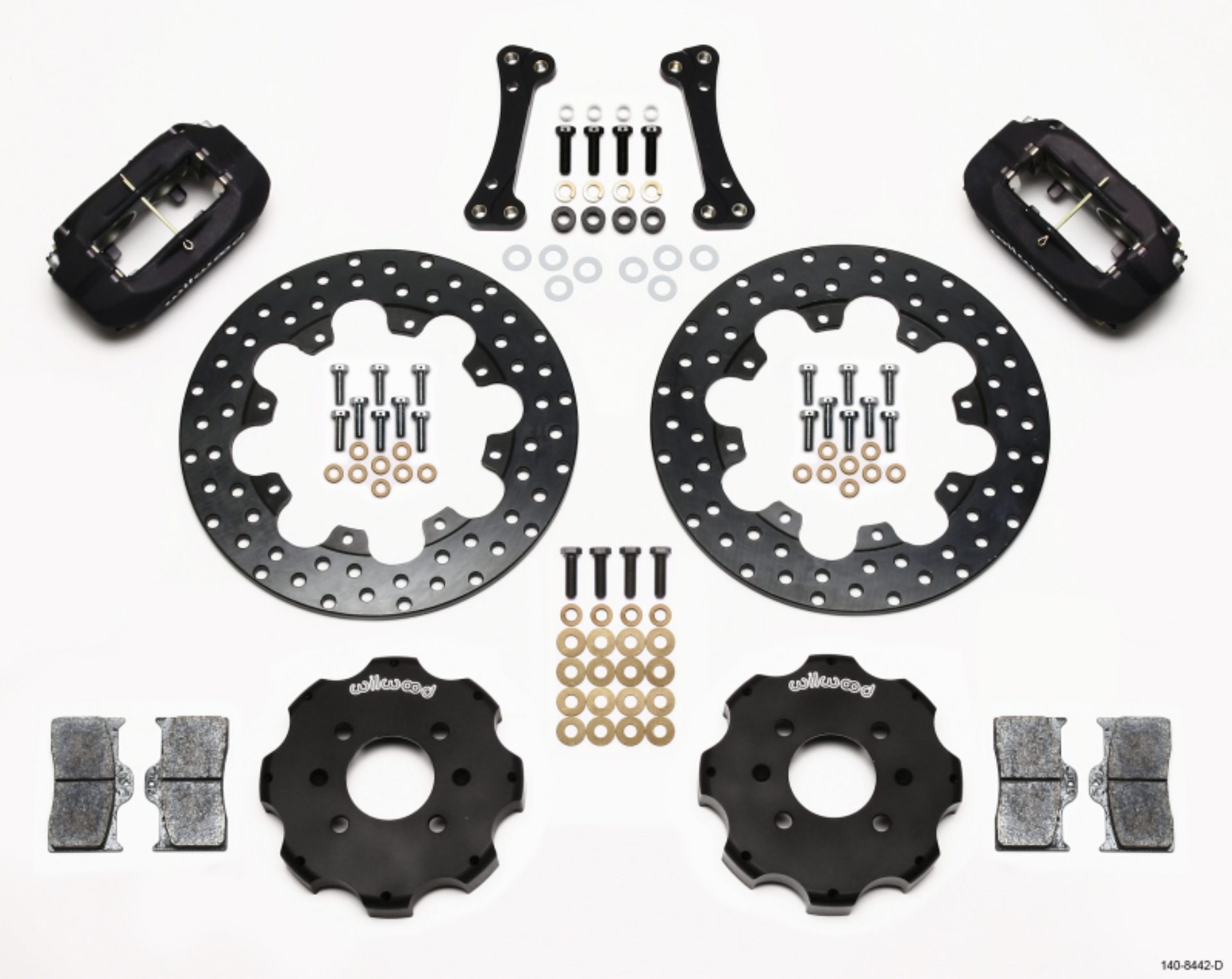 Picture of Wilwood Forged Dynalite Front Drag Kit Drilled Rotor Integra-Civic w-Fac-262mm Rtr