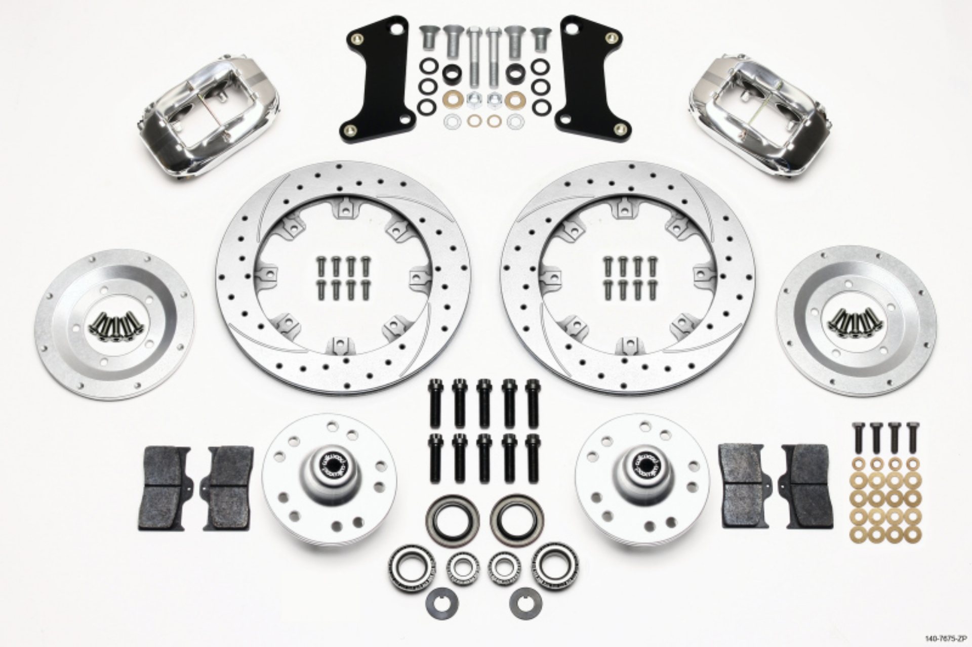 Picture of Wilwood Forged Dynalite Front Kit 12-19in Drill-Zinc Pol 67-69 Camaro 64-72 Nova Chevelle