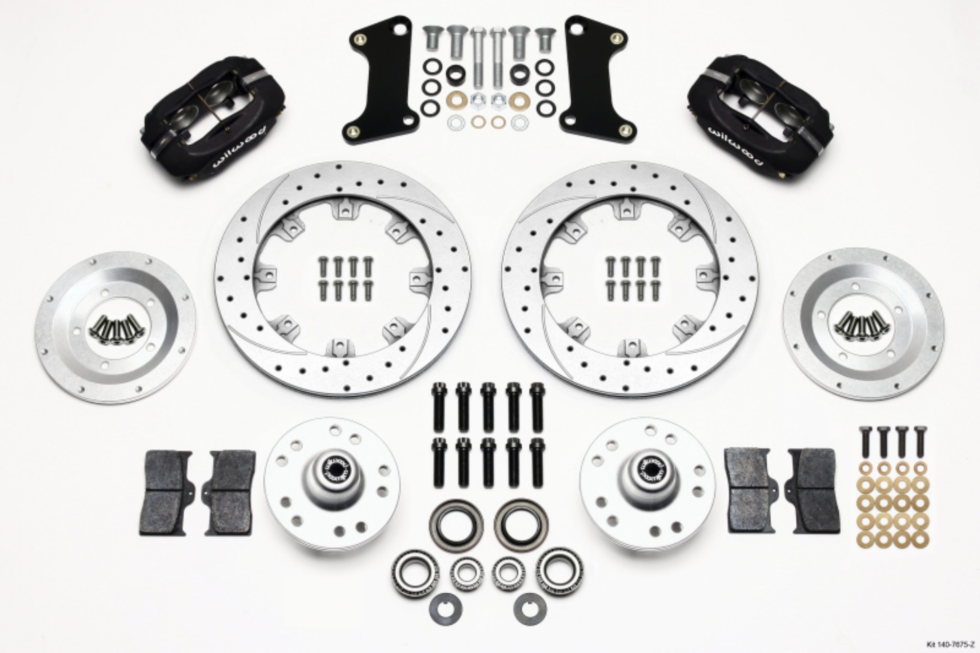 Picture of Wilwood Forged Dynalite Front Kit 12-19in Drill-Zinc 67-69 Camaro 64-72 Nova Chevelle