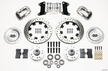 Picture of Wilwood Forged Dynalite Front Kit 12-19in Drilled Polished 67-69 Camaro 64-72 Nova Chevelle