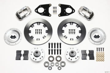 Picture of Wilwood Forged Dynalite Front Kit 12-19in Polished 71-80 Pinto-Mustang II Disc & Drum