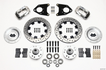 Picture of Wilwood Forged Dynalite Front Kit 12-19in Drilled Polished 71-80 Pinto-Mustang II Disc & Drum