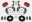 Picture of Wilwood Forged Dynalite Front Hat Kit 12-19in Red 00-04 PT Cruiser-03-04 SRT-4