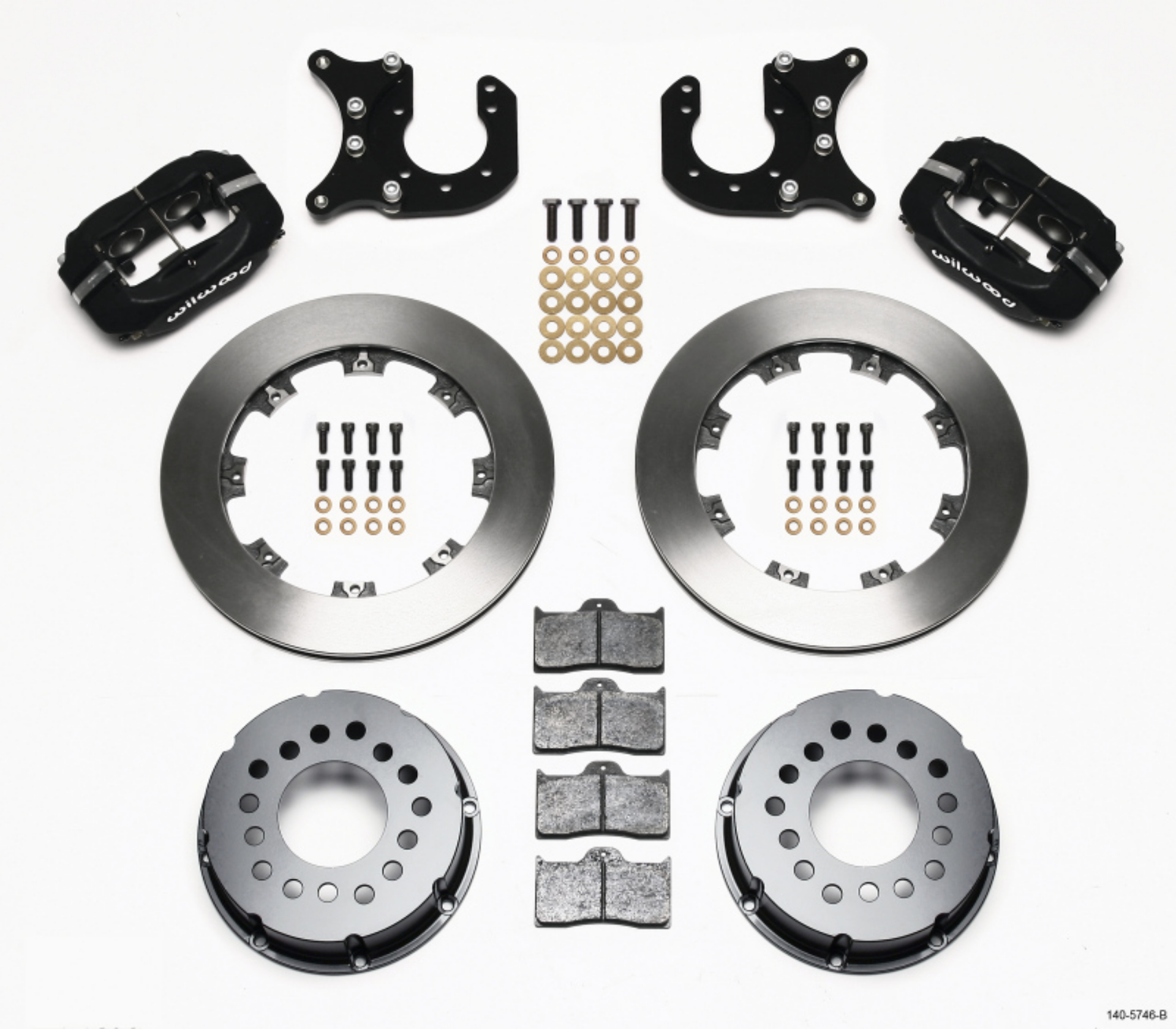 Picture of Wilwood Forged Dynalite P-S Rear Kit Chevy 12 Bolt-Spec 3-15in Bearing