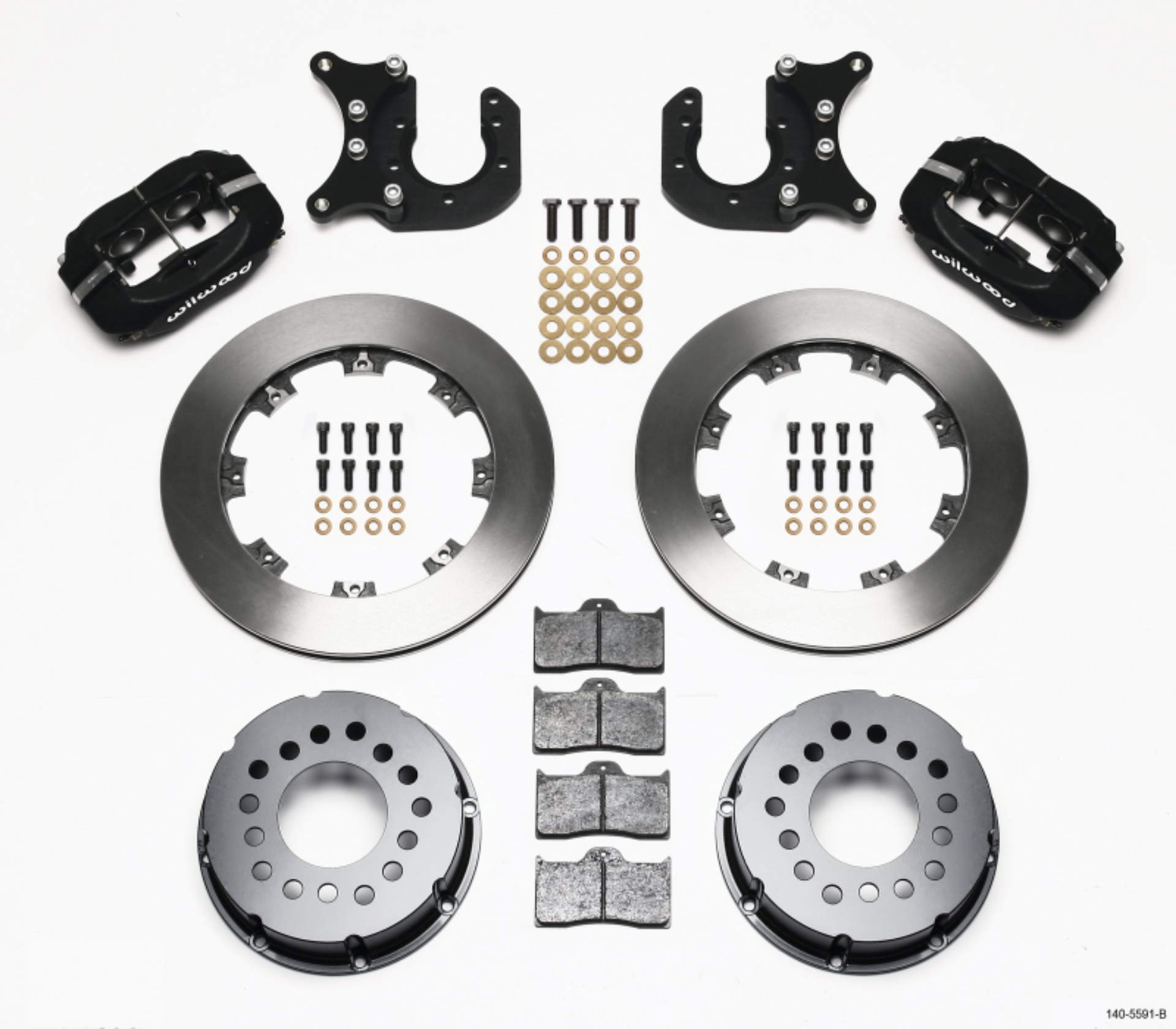 Picture of Wilwood Forged Dynalite P-S Rear Kit Mopar-Dana 2-36in Off w-Snap Ring Bearing