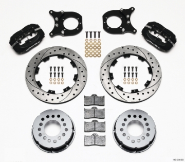 Picture of Wilwood Forged Dynalite P-S Rear Kit Drilled Rotor Chev 12 Bolt w-Clip Eliminator