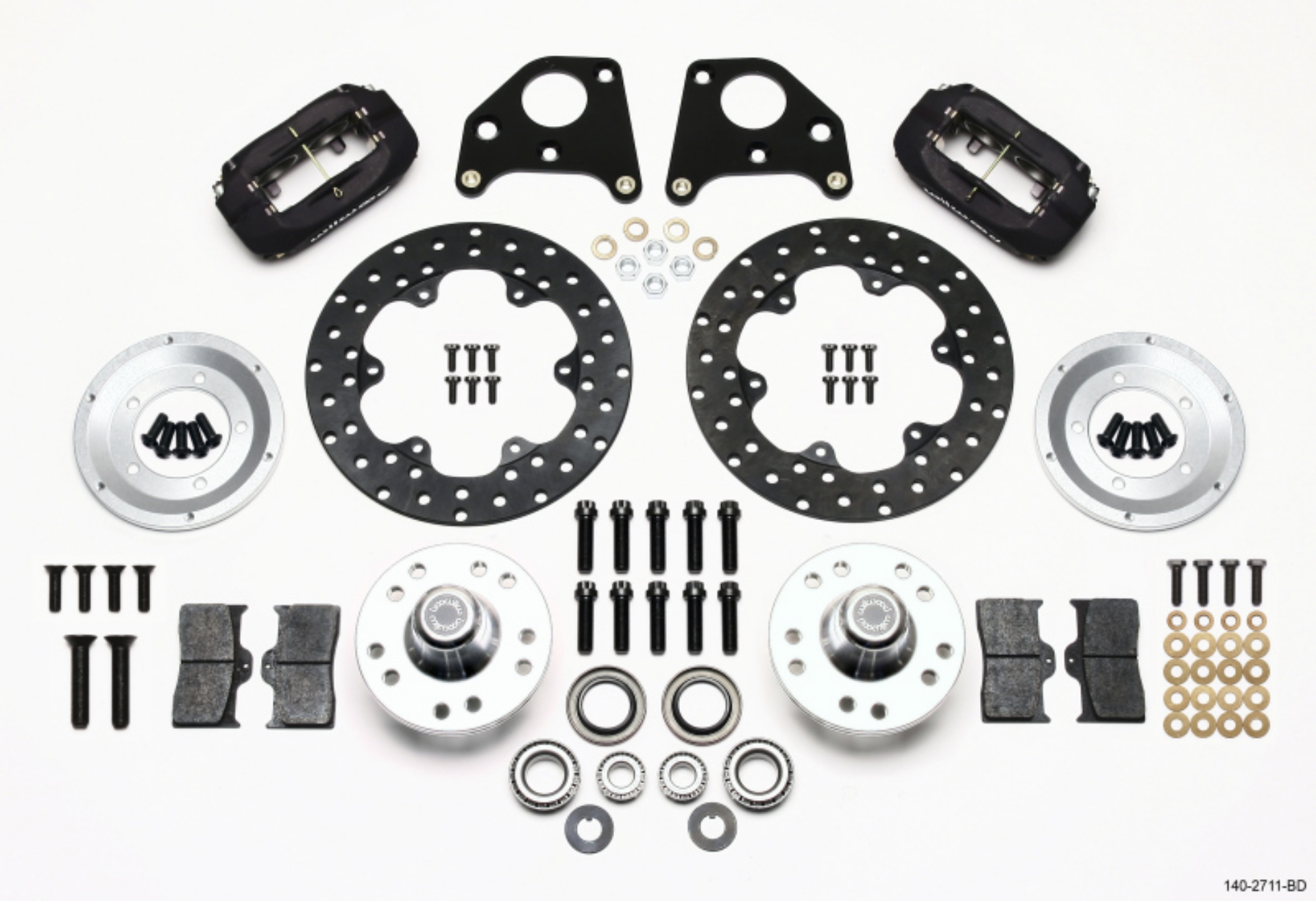 Picture of Wilwood Forged Dynalite Front Drag Kit Drilled Rotor 62-72 CDP B & E Body-Drum