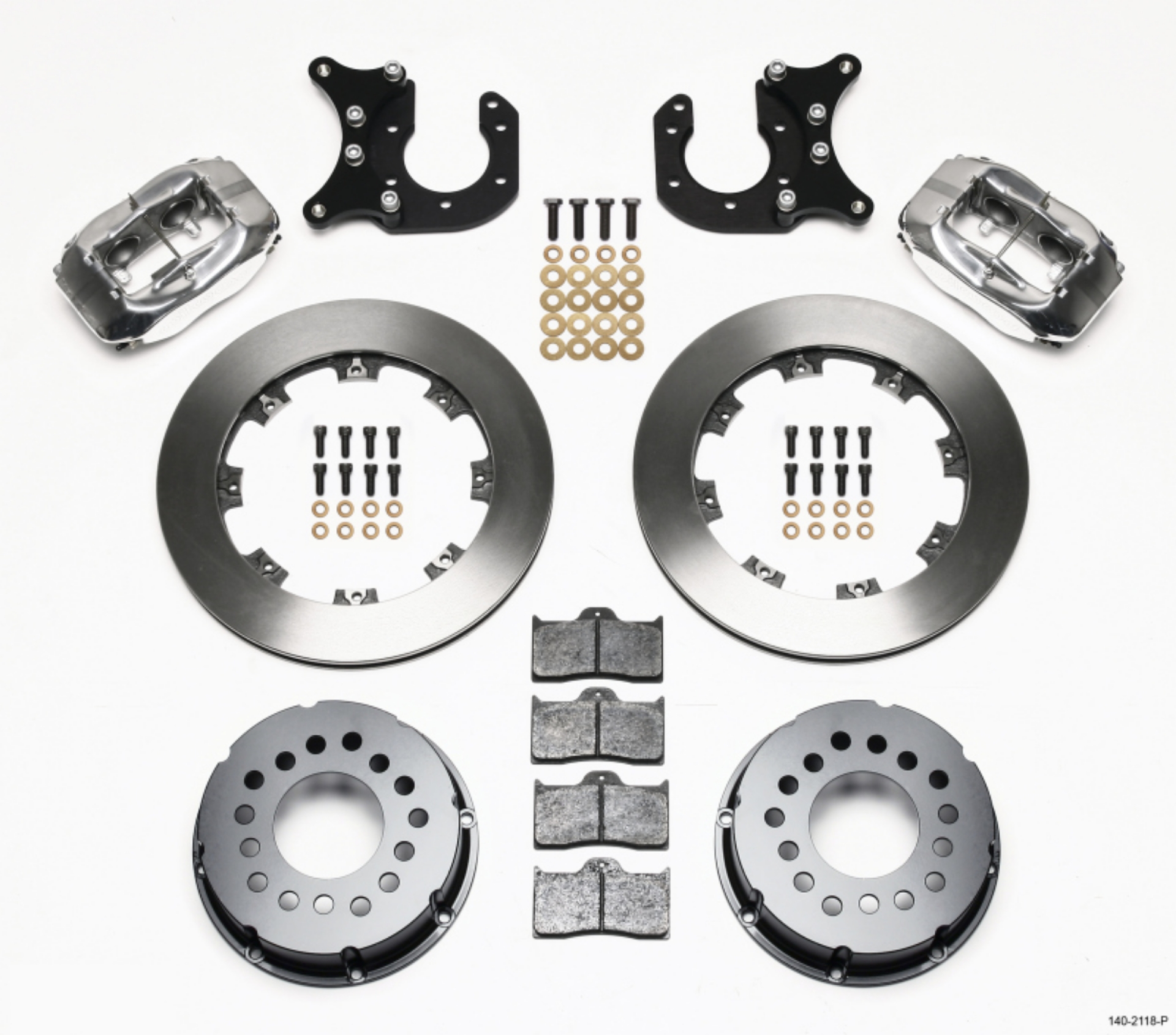 Picture of Wilwood Forged Dynalite P-S Rear Kit Polished New Big Ford 2-50in Offset