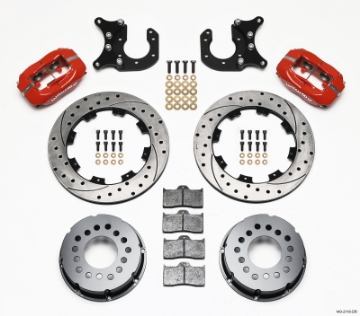 Picture of Wilwood Forged Dynalite P-S Rear Kit Drilled Red New Big Ford 2-50in Offset