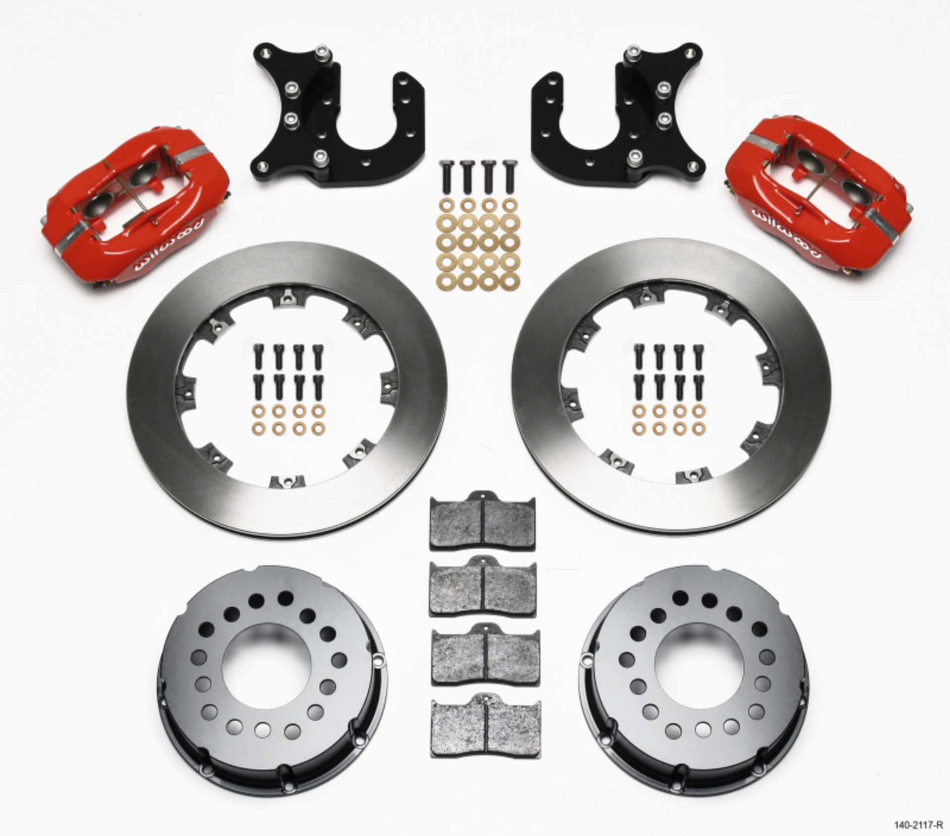 Picture of Wilwood Forged Dynalite P-S Rear Kit Red Mopar-Dana 2-36in Offset