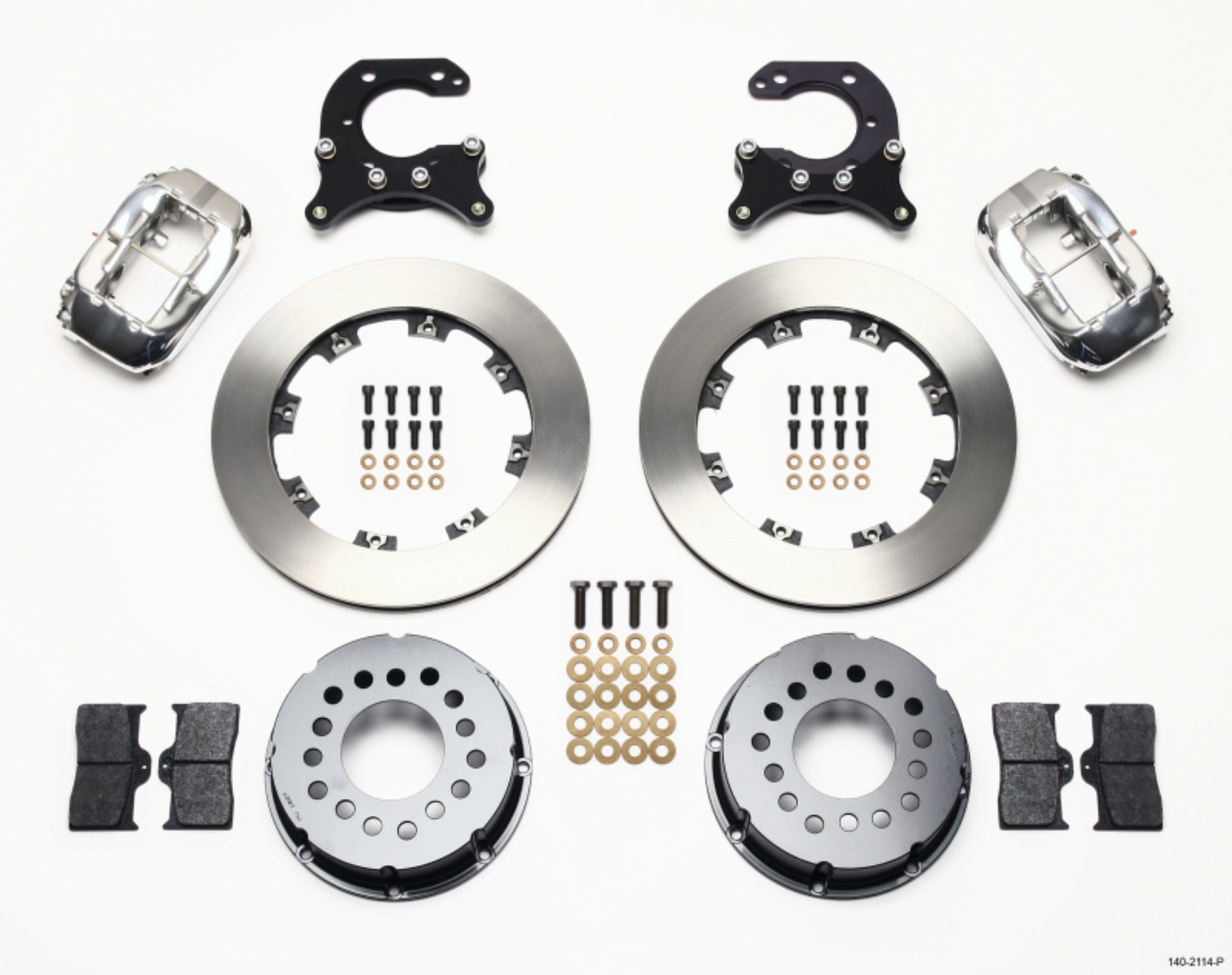 Picture of Wilwood Forged Dynalite P-S Rear Kit Polished Big Ford 2-54in Offset