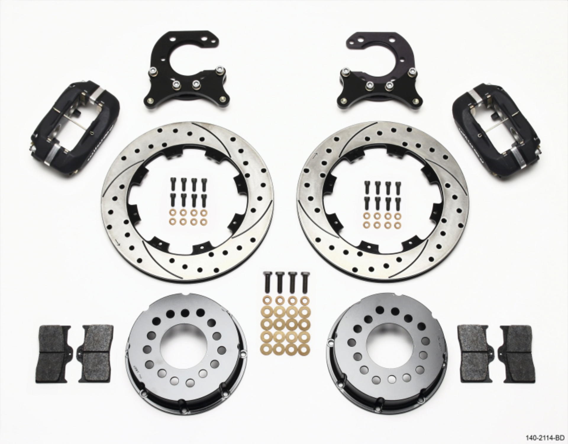 Picture of Wilwood Forged Dynalite P-S Rear Kit Drilled Rotor Big Ford 2-54in Offset