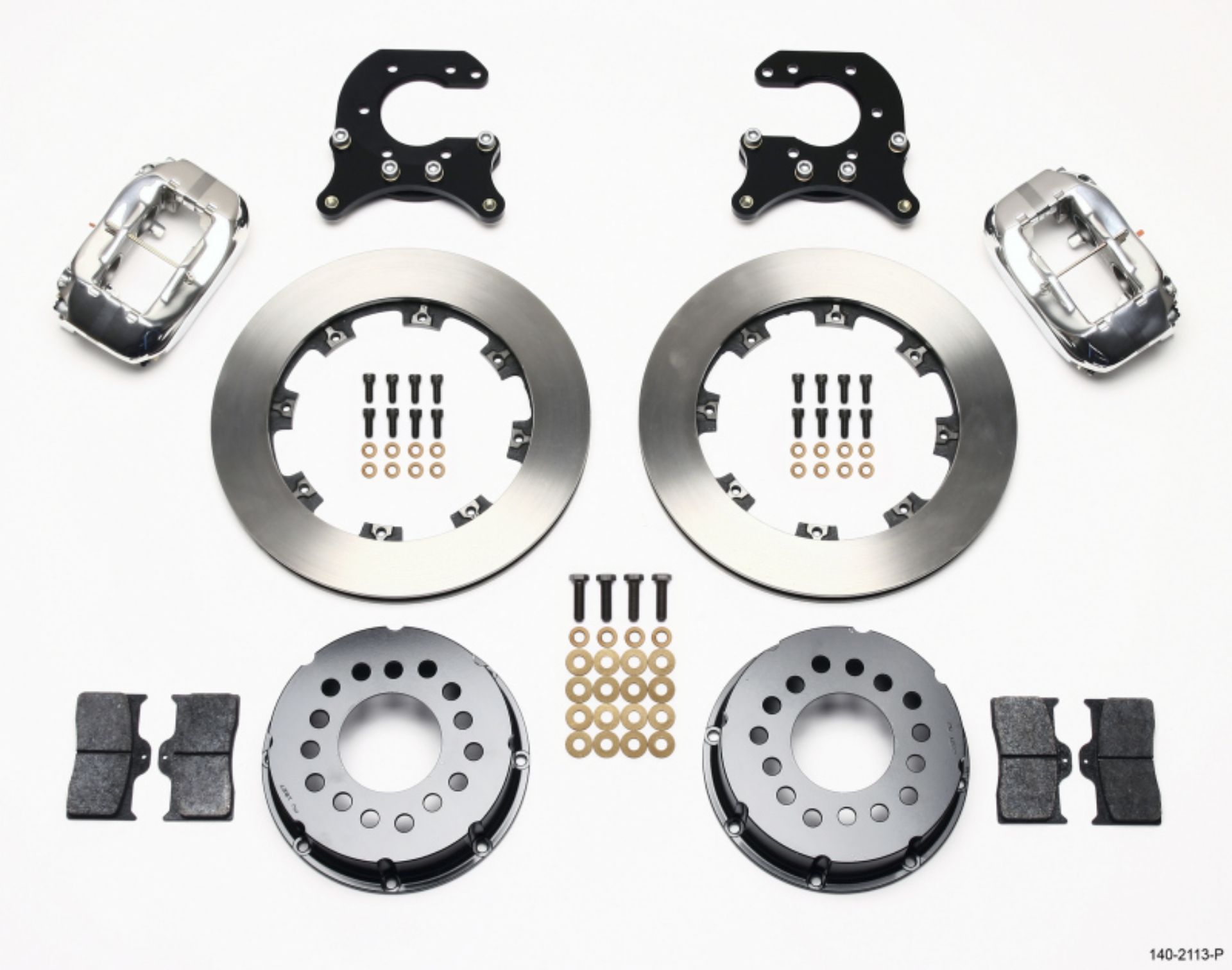 Picture of Wilwood Forged Dynalite P-S Rear Kit Polished Small Ford 2-66in Offset