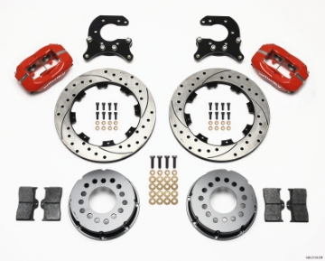 Picture of Wilwood Forged Dynalite P-S Rear Kit Drilled Red Small Ford 2-66in Offset