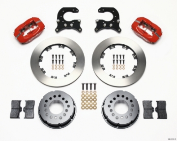Picture of Wilwood Forged Dynalite P-S Rear Kit Red 58-64 Olds-Pontiac Ends
