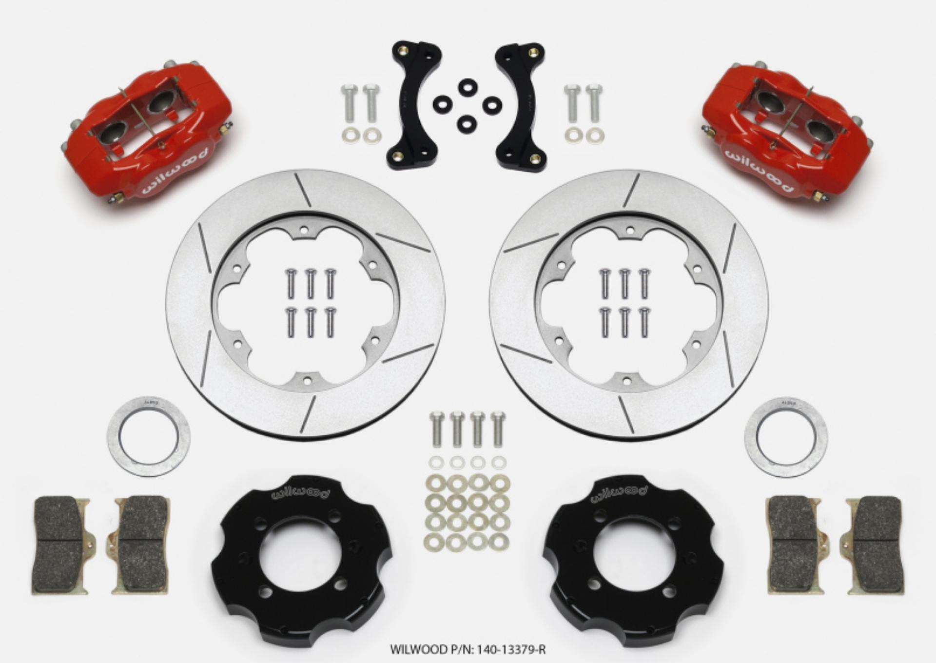 Picture of Wilwood Forged Dynalite Front Hat Kit 11-00in GT Rotor Red 95-05 Miata