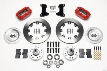 Picture of Wilwood Dynapro Dust-Boot Front Kit 12-19in Red 74-80 Pinto-Mustang II Disc Spindle only