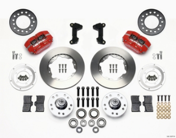 Picture of Wilwood Dynapro Dust-Boot Front Kit 11-00in Red 74-80 Pinto-Mustang II Disc Spindle only